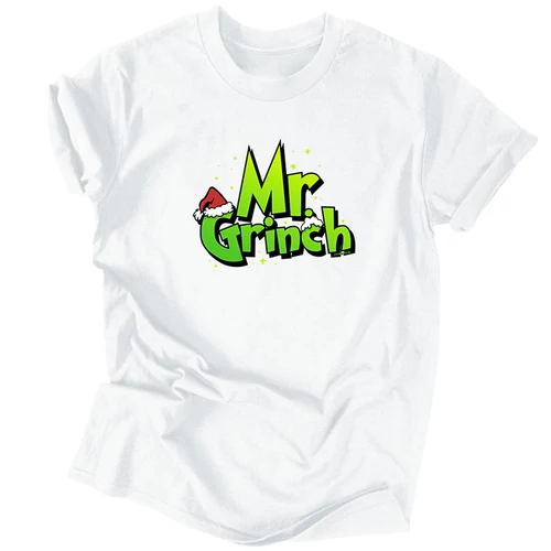 Mr. Grinch férfi póló (Fehér)