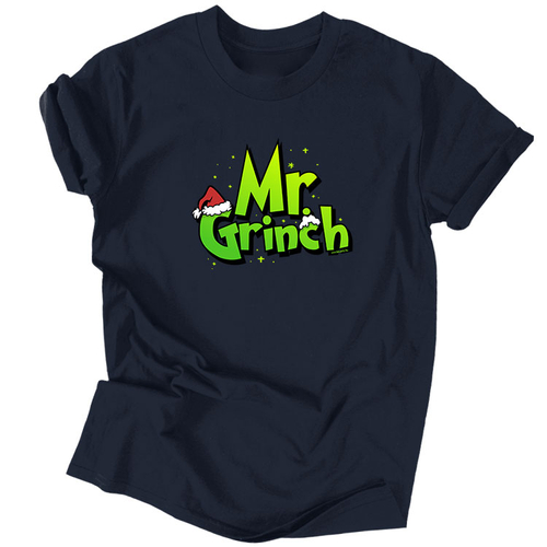Mr. Grinch férfi póló (Sötétkék)