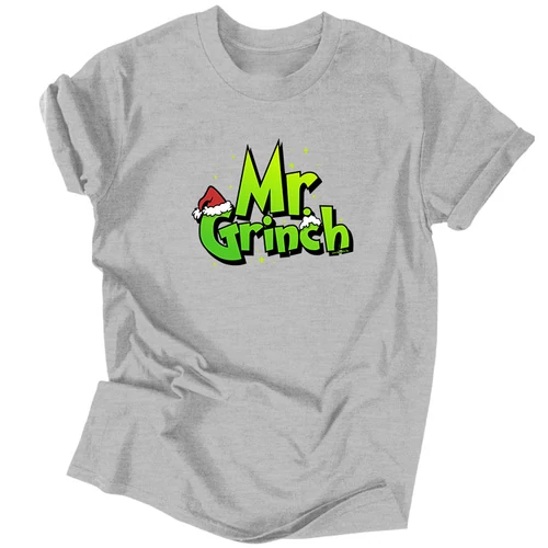 Mr. Grinch férfi póló (Szürke)