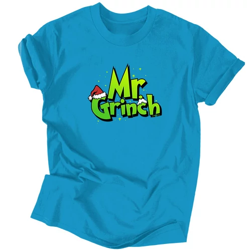 Mr. Grinch férfi póló (Türkiz)