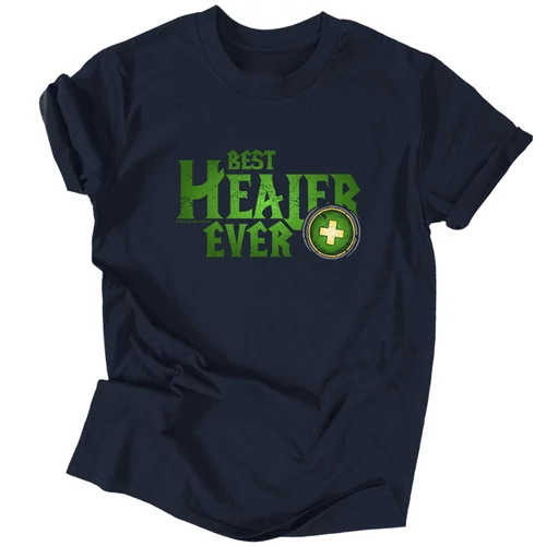 Best HEALER Ever férfi póló (Sötétkék)