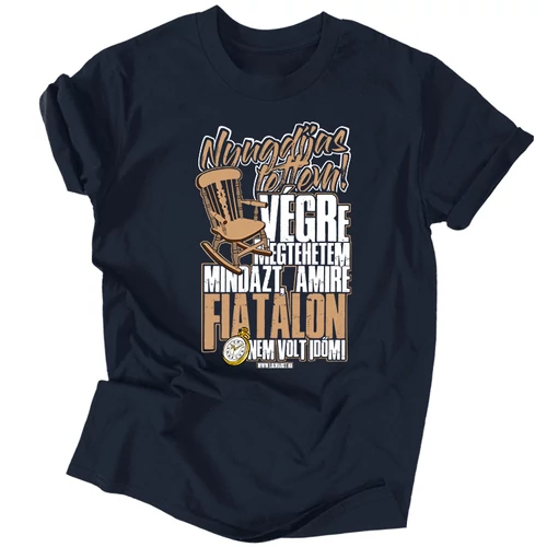 Mérnöki precizitás férfi póló (Navy)