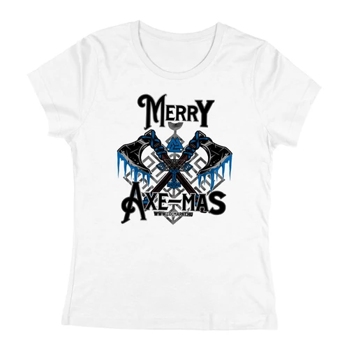 Merry Axe-mas női póló (Fehér)