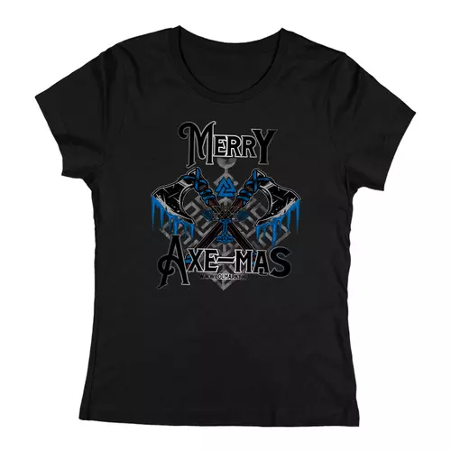 Merry Axe-mas női póló (Fekete)