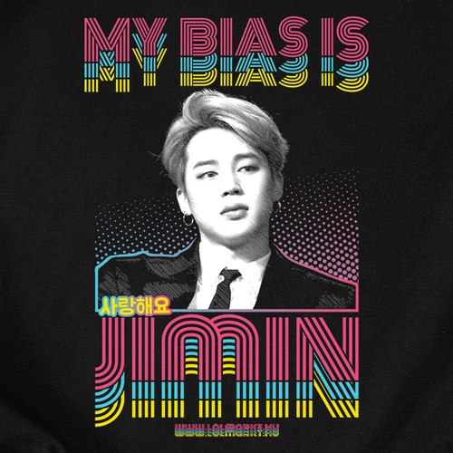 My Bias Is Jimin női póló (B_Fekete)