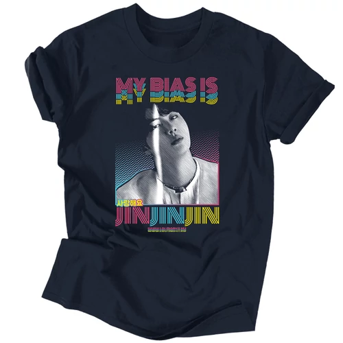 My Bias Is Jin férfi póló (Sötétkék)