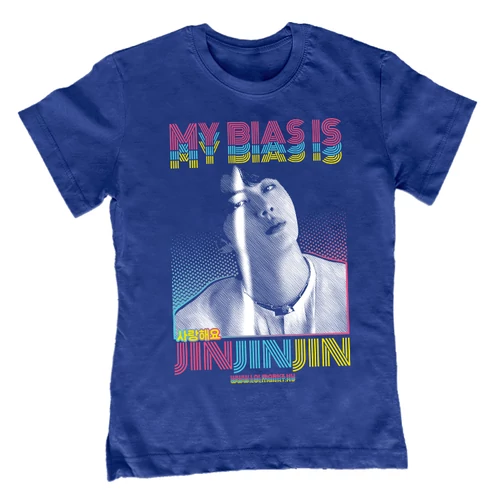 My Bias Is Jin gyerek póló (Királykék)