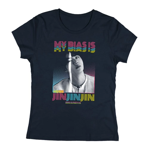 My Bias Is Jin női póló (Navy)