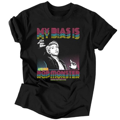 My Bias Is Rap Monster férfi póló (Fekete)