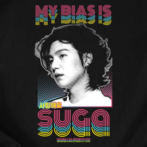 My Bias Is Suga férfi póló (B_Fekete)