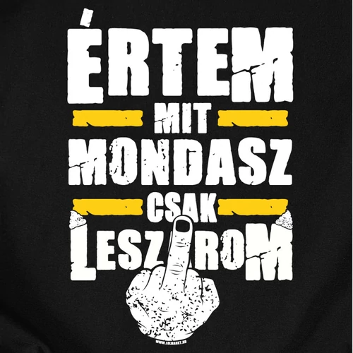 Értem mit mondasz vászontáska (B_Fekete)
