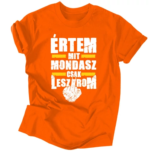 Értem mit mondasz férfi póló (Narancs)