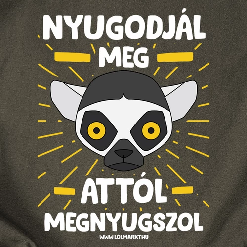 Nyugodjál meg női póló + Fémbögre szett (B_grafit)
