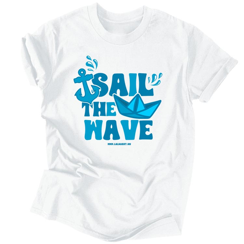 Sail the wave férfi póló (Fehér)