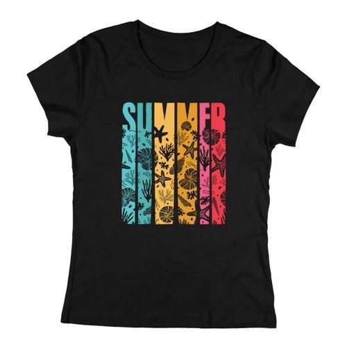 SUMMER női póló (Fekete)