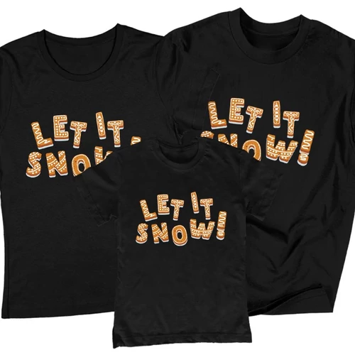 Let it snow családi póló szett (1 gyerek) 