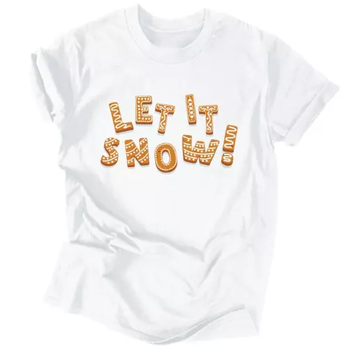 Let it snow férfi póló (Fehér)
