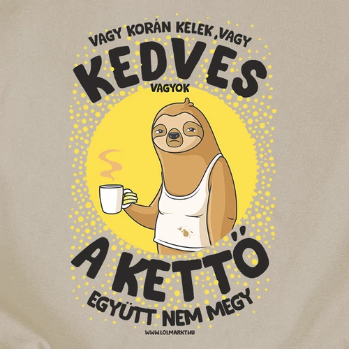 Vagy korán kelek vászontáska (B_Natur)