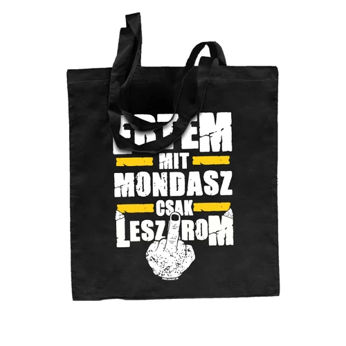 Értem mit mondasz vászontáska (Fekete)