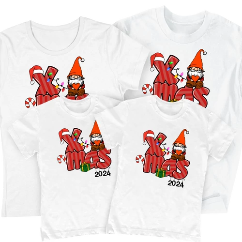 Xmas családi szett (2 gyerek) (fehér)