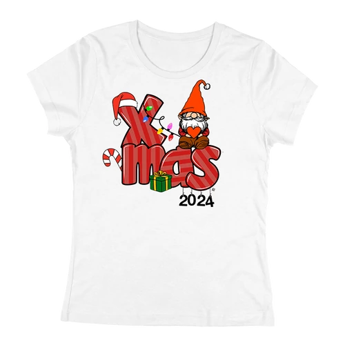 Xmas női póló (Fehér)