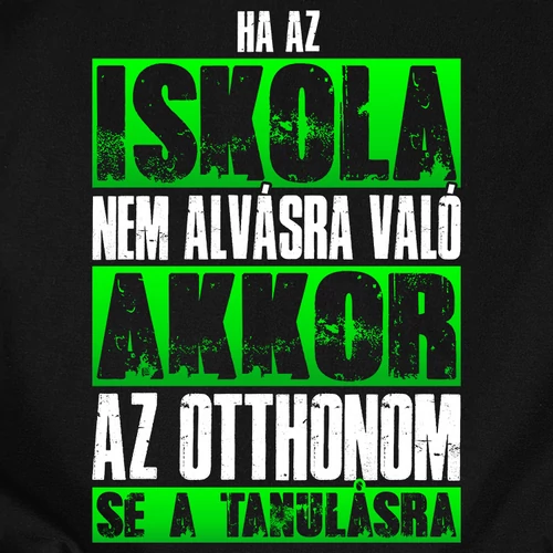 Nem alvásra való férfi póló (B_fekete)