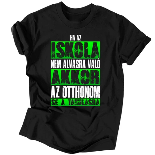 Nem alvásra való férfi póló (Fekete)