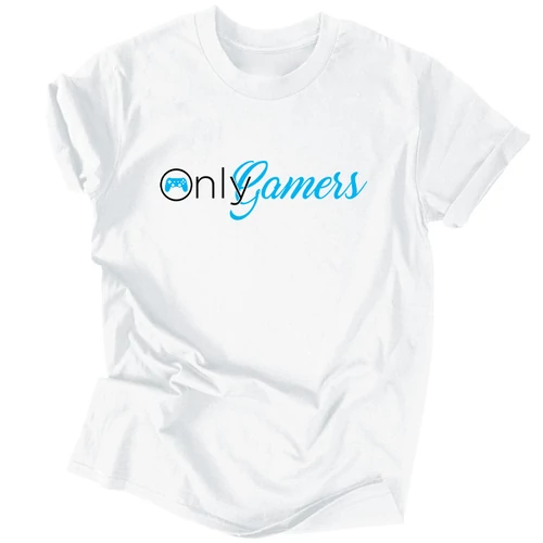 OnlyGamers férfi póló (Fehér)