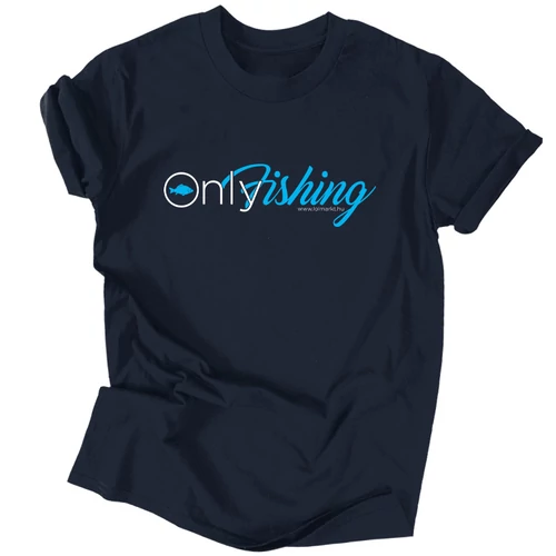OnlyFishing férfi póló (Sötétkék)