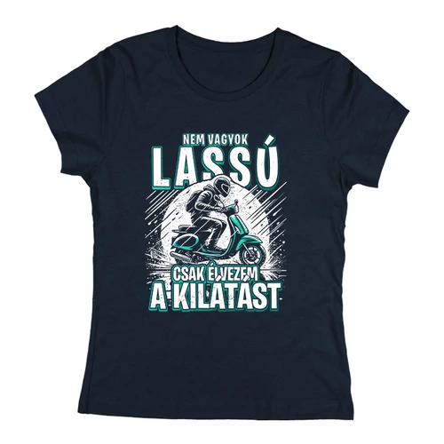 Nem vagyok lassú női póló (Sötétkék)
