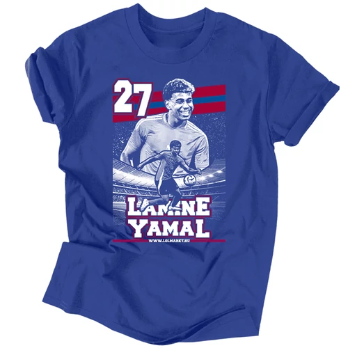 Lamine Yamal férfi póló (Királykék)