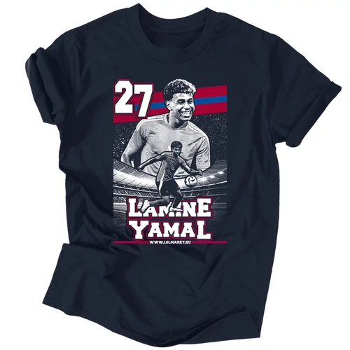 Lamine Yamal férfi póló (Sötétkék)