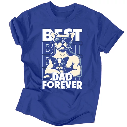 Best dad forever férfi póló (Királykék)