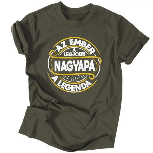 Nagypapa a legenda férfi póló (Grafit)