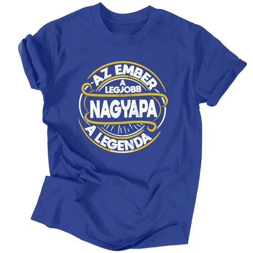 Nagypapa a legenda férfi póló (Királykék)