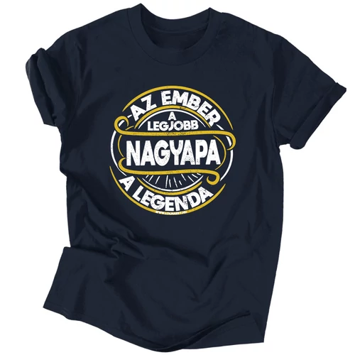 Nagypapa a legenda férfi póló (Sötétkék)
