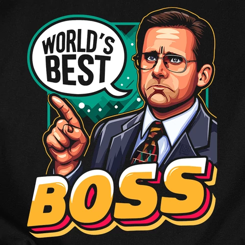 World's best boss férfi póló (B_fekete)