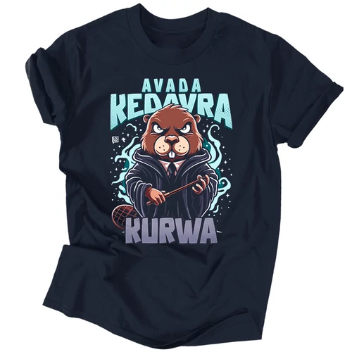 Avada kedavra férfi póló (Sötétkék)