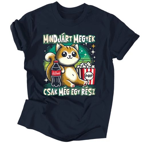 Csak még egy rész férfi póló (Sötétkék)