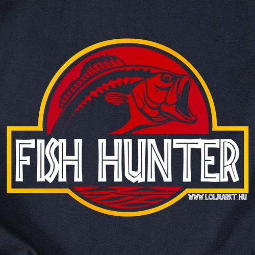 Fish hunter női póló (B_sötétkék)
