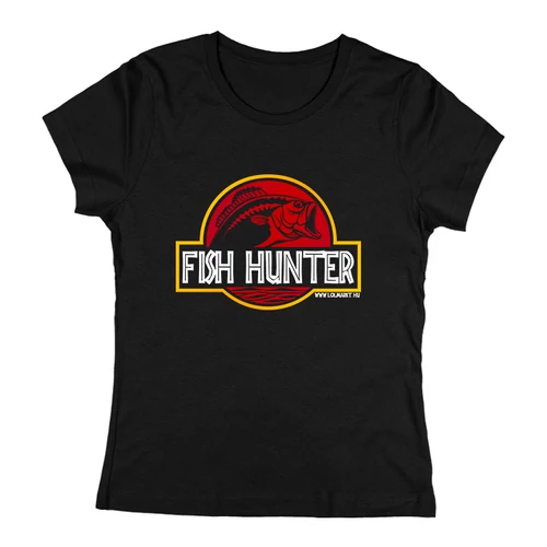 Fish hunter női póló (Fekete)