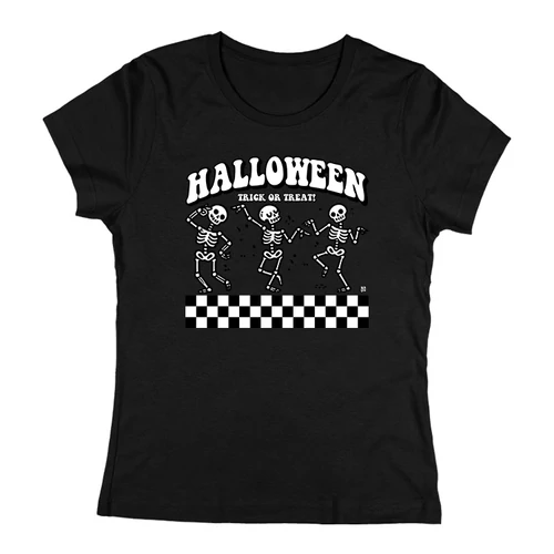 Trick or treat női póló (Fekete)