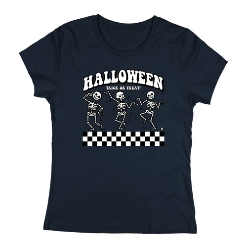 Trick or treat női póló (Sötétkék)
