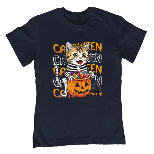 Catooween gyerek póló (Sötétkék)