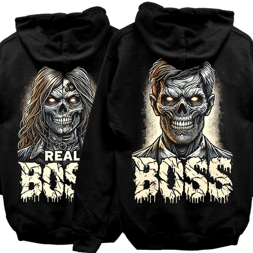 Boss & Real Boss páros kapucnis pulóver szett  (halloweeni kiadás)