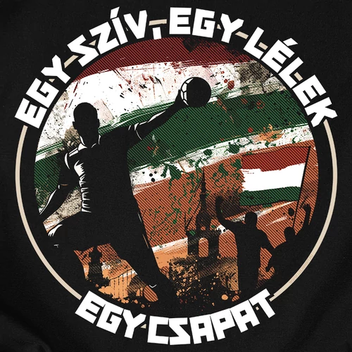 Egy szív, egy lélek szurkolói gyerek póló (B_fekete)