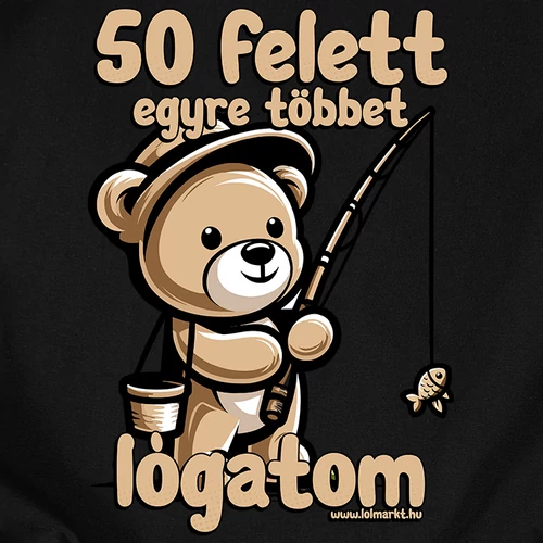 Egyre többet lógatom férfi póló (B_fekete)