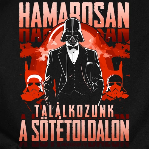 Találkozunk a sötétoldalon férfi póló (B_Fekete)