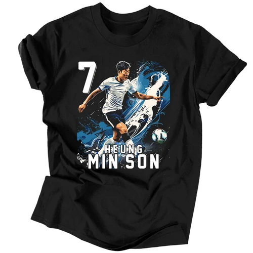 Heung Min Son Fan Art férfi póló (Fekete)