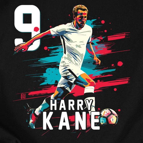 Harry Kane Fan Art férfi póló (B_Fekete)